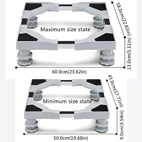 4 Strong Feet Multi-functional Adjustable Base/ mobile base washing machine stand witch Up and down Adjustable for Washing Machine, Dryer and Refrigerator