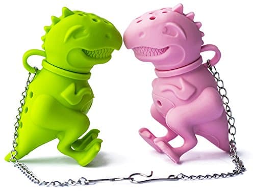 Artest Dinosaur Tea Infuser Cute Silicone Tea Strainers Deep Tea Scuba Diver Dinosaur Tea Infuser Set of 2