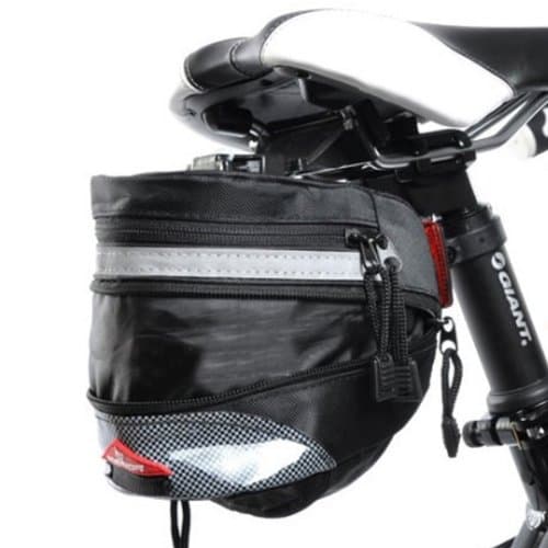 Waterproof Tail Packet Extended Bicycle Saddle Cushion Bag Kit.