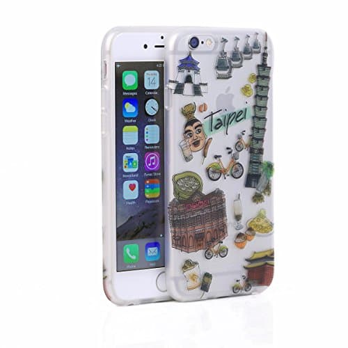 iPhone 6/6s Plus Case WaKase [Voyage] Soft Matte Design Printed Fine Texture TPU Case - Taipei