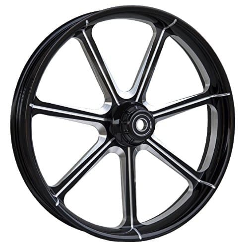 RC Components Mission Eclipse 21" Front Wheel - Avon Tire Package for 2008 and Newer Harley-Davidson Touring models with ABS brakes - RCFWP21-08ABS-MISSION -E