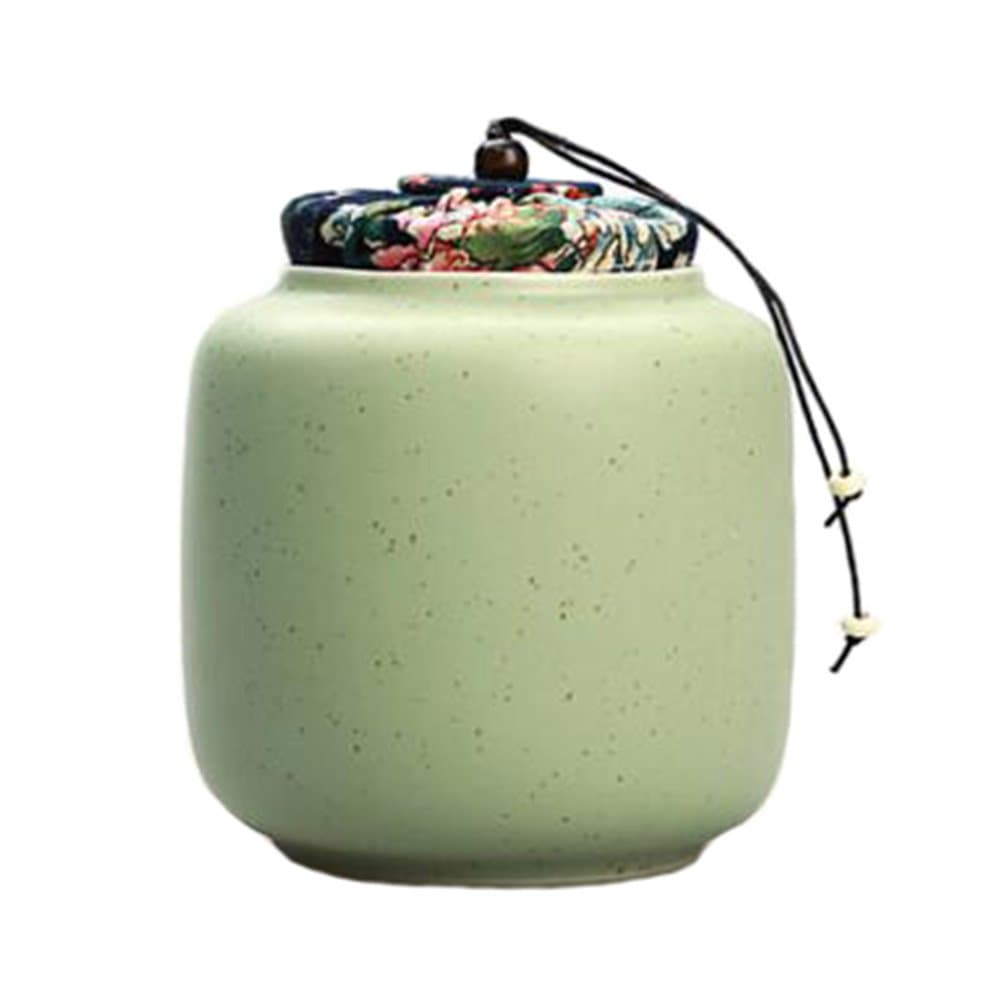 Kylin Express Chinese Tea/Coffee Container, Candy/Snack Pot Tea-Leaf Storage Ceramic Pot Green #20