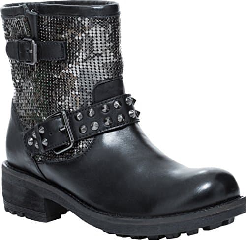 Cavalone Women's Biker Buckle Boots with Studs