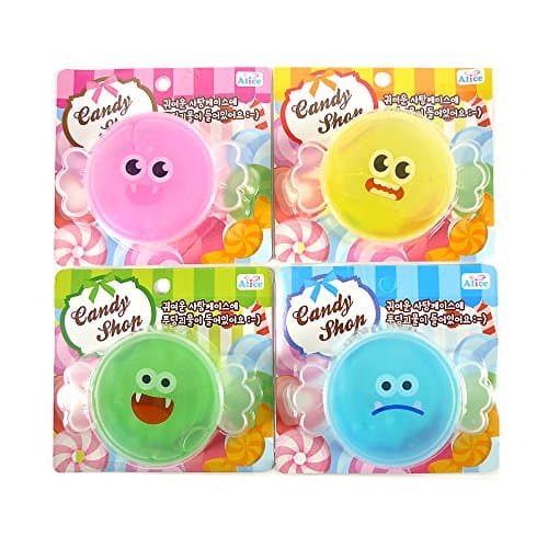 Pudding Monster in Candy Case Toy Soft Squeeze Squishy Jelly Pudding Toy (Random)