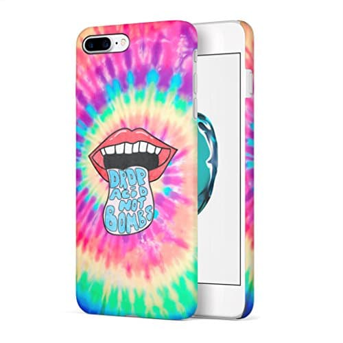 Drop Acid Not Bombs Tye Dye Durable Hard Plastic Protective Phone Case Cover For Apple iPhone 7 Plus