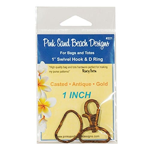 Swivel Hook & D Ring Antique Gold