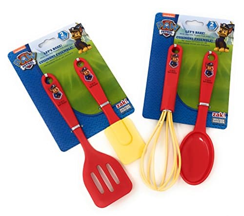 Paw Patrol Boys Cooking &amp; Baking Set Bundle Featuring Chase with Spatula, Turner, Whisk &amp; Spoon (4 Items)