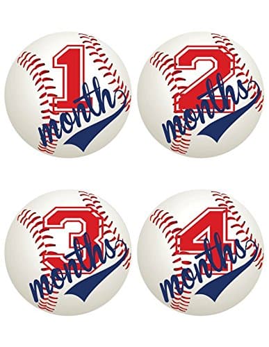 Baseball Baby Milestone Stickers