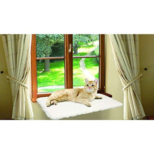 Unique Petz Plush Window Mounted Pet Perch, Cat Bed