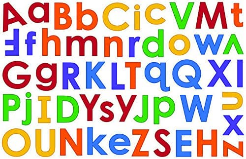 iStickUp Alphabet Removable Wall Decal, M, Primary Multi