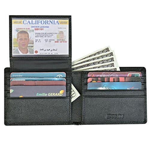RFID Blocking Stylish Leather Wallet for Men Credit Card Protector