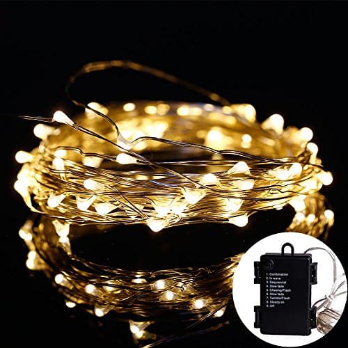 LIDORE Micro 30 Warm White LED String Lights Waterproof series 3AA Battery Operated