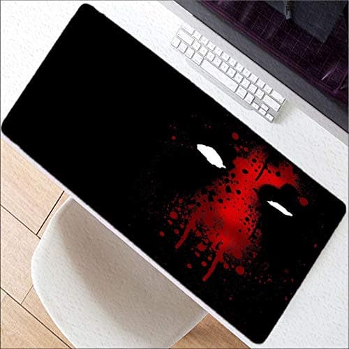 JUMOQI Deadpool Large Locking Edge Thicken Mouse Pad Pc Computer Mat,400X700X3Mm