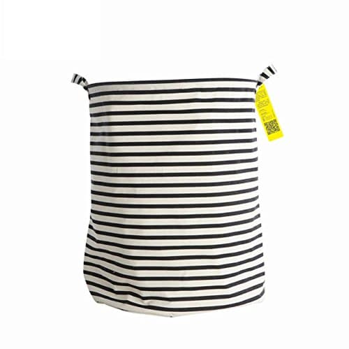 Guurachi Fabric Foldable Round Laundry Basket Hamper Closet Storage Bin Bag 40*50cm (STYLE 03)