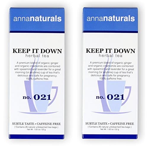 Pregnancy Tea - Keep it Down Tea Helps Prevent Morning Sickness - 2-Pack (52 Bags)