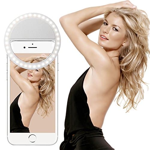 Selfie Light,Clip On Selfie Ring Light for Phone Camera USB Rechargeable Selfie Light Ring 36 LED Ring Selfie Light Phone Light Selfie Ring for iPhone,Android,iPad,Sumsung Galaxy,Sony, Motorola,Any Smart Phones,Video