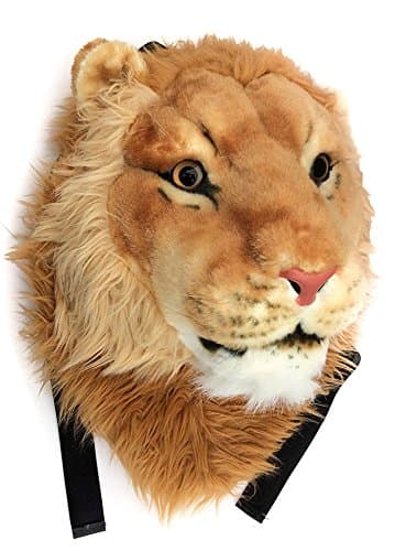 Plush 3D Animal Head Backpack Bag Backpack tiger/Lion/leopard/black bear Head Backpack Bag Knapsack and Wall Mount Animal head shoulders bag