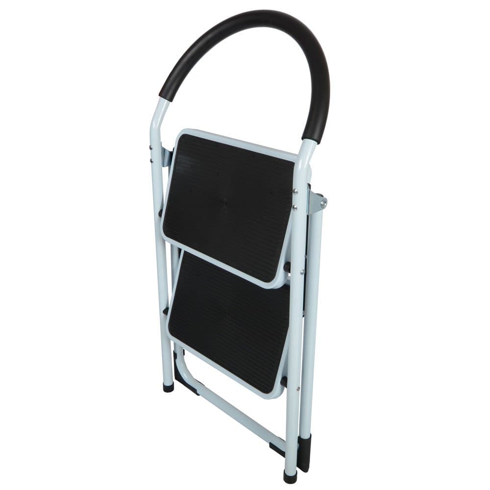 LETTUCE EAT® 2 Step Non-Slip Tread Folding Step Ladder Kitchen Stool DIY Home Safety Ladders