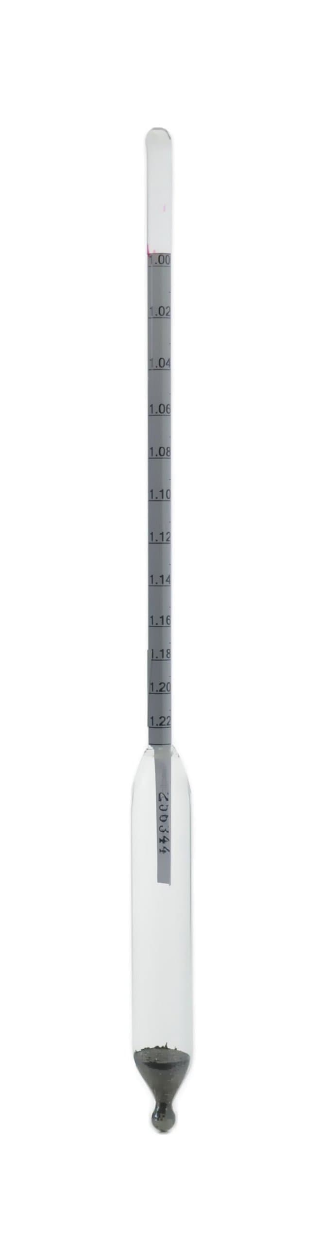 Thermco GW087H Glass Plain Form ASTM Specific Gravity Hydrometers, ASTM 87H, 0.900 to 0.950 SG Range, 0.0005 SG Division, 330mm Length