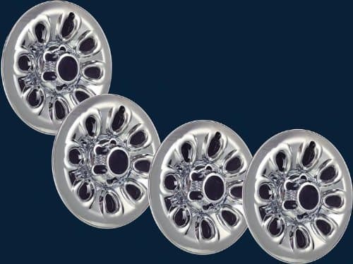 DeluxeAuto 2004, 2005, 2006, 2007, 2008, 2009, 2010, 2011, 2012, 2013 Chevy Silverado 17" Chrome Wheel Skins (Set of 4)