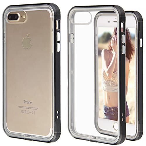 iPhone 7 Plus Case,Hybrid Crystal Clear Advanced Shock Absorption Flexible Inner Casing and Reinforced Hard Bumper Frame Protective Case Cover for iPhone 7 5.5 inch - Black