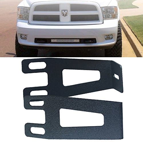 20"INCH Single/Dual Row Light Bar Front Hidden Bumper Mounting Brackets For 2003-2016 Dodge RAM 2500 3500