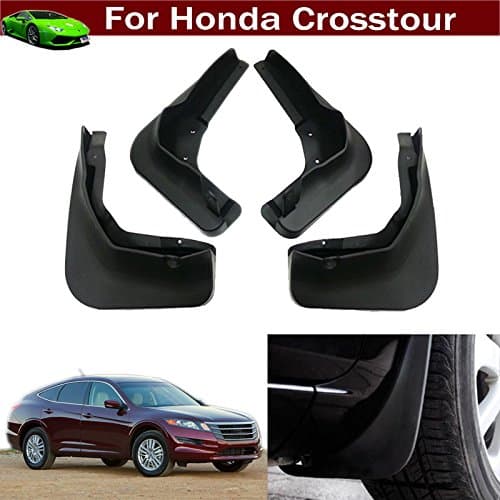 Yilaite 4pcs Front + Rear Car Mud Flaps Splash Guards Protective Fender Mudguards Mudflaps Mud Guards Custom Fit For Crosstour 2013 2014 2015 2016 2017 2018 2019
