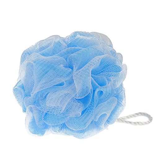 Eagrye Mesh Pouf Shower Bath Sponge, Blue, 8 Counts, F