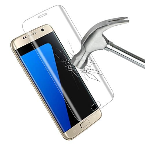 Galaxy S7 Edge Screen Protector (Tempered Glass), Fastbee 3D Curved Full Coverage with Anti - Scratch and Anti - Fingerprint for Samsung Galaxy S7 Edge