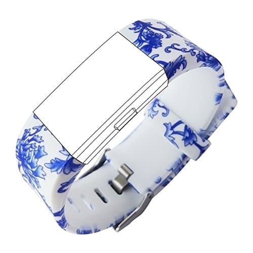 KisFace For Fitbit Charge 2 Replacement Elastomer Bands, Accessories Wristbands Small Large Photo Printing Series with Various Topics