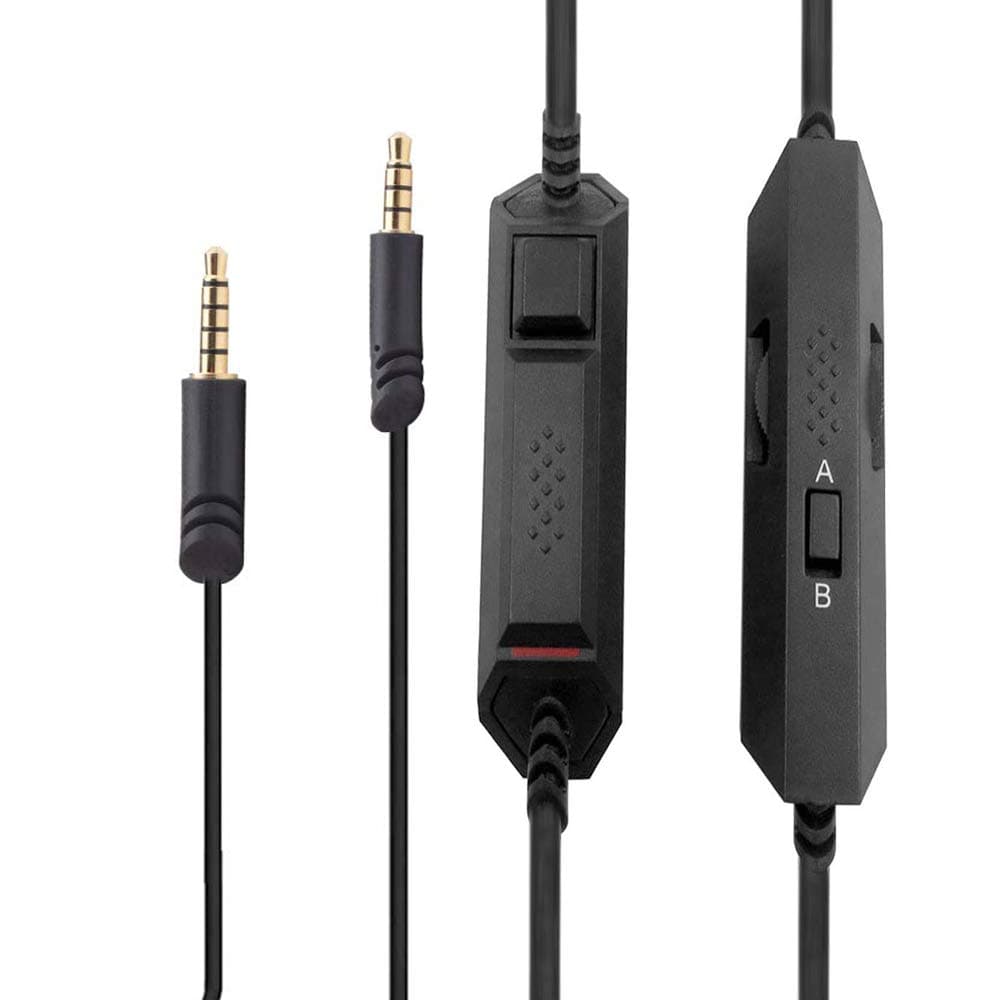 Replacement Astro A40 Audio Aux Cable Inline Mute Volume Control Inline Mic Cord Compatible with Astro A10 A30 A40 A50 Gaming Headsets Logitech G633 G933 Headphones, for Xbox One PlayStation 4 PS4 PC