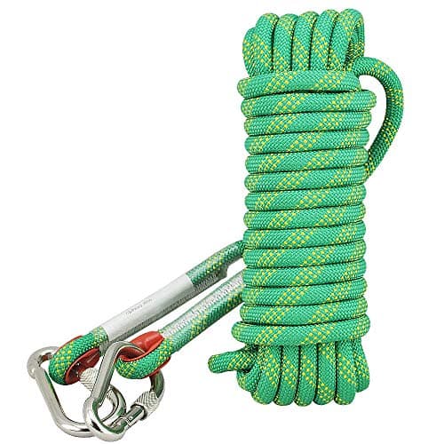 Syiswei Static Rope Low Stretch Hiking Rope 12mm Polyester Made Durable Diameter 10mm for Hiking and Sporting