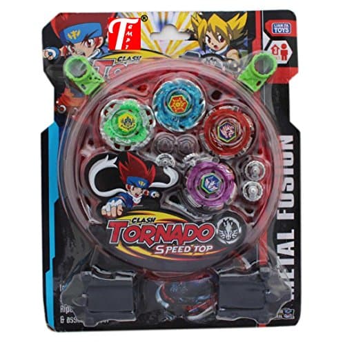 Tempt Beyblade Set With Ripchord Launcher - 4