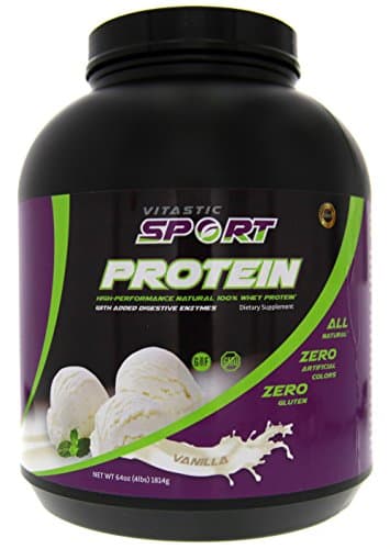100% Natural High Performance Protein Powder 4lbs (Vanilla)