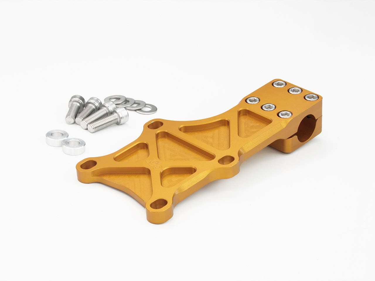 ETbotu Motorcycle Engine Guard Cover Bracket Fixed Fastening Accessory for Honda MSX125 MSX125SF Gold