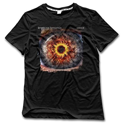 Men Breaking Benjamin Ember Custom Short Sleeve Tee Young Comfortable Tees Black