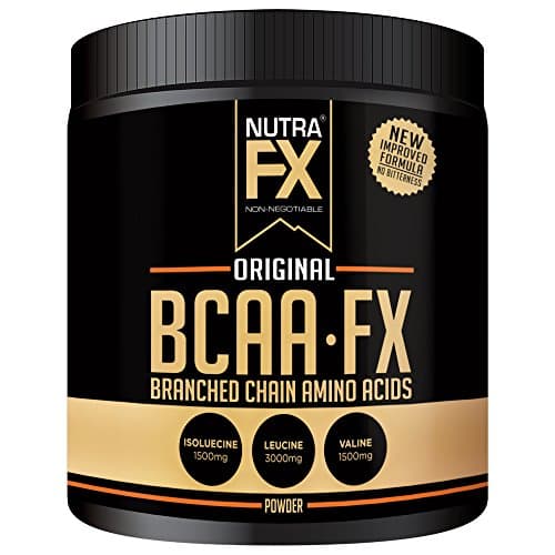 NutraFX BCAA Powder - New Formula - No Bitterness - 6 Grams Per Serving Extra Strength - 40 Servings - Post Workout Amino Acids Supplements (Flavored Single Pack)