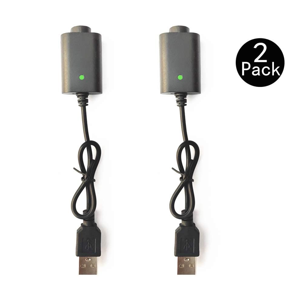 【2-Pack】 USB Charge Thread Charger Smart Over-Charge Protection, for USB Adapter Devices with LED Indicator Light Compatible with Standard Threaded Devices USB Charger Cable
