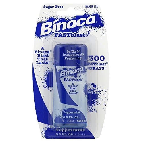 Binaca Fastblast Breath Spray Peppermint-0.5 fl. oz. - 12 Count by Binaca