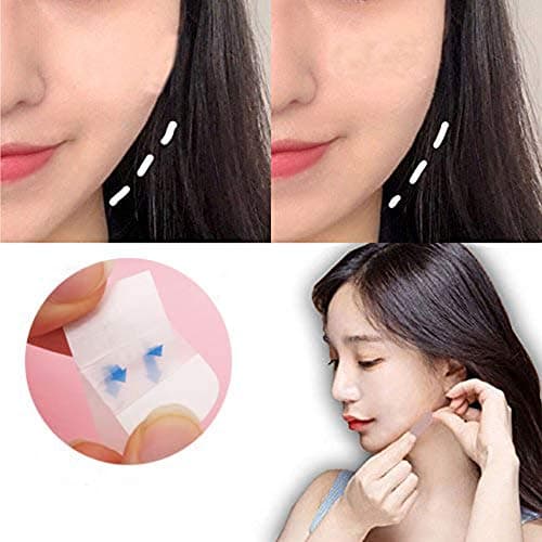 Chin Massage - 40pcs Face Lifting Sticker Patch Thin Face Invisible Sticker Slimming Face Double Chin Adhesive Tape