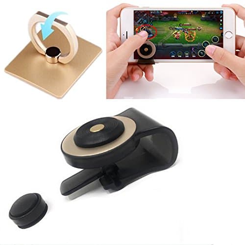 AWASA Mobile Game Joystick Touch Screen Joypad Game Controller Smartphone Touch Screen Controller Joypad,with Clip For iPhone 8,iPhone X,Android IOS Smart Phones Tablet, Christmas Gift
