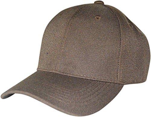QML Plain Baseball Blank Hat Solid Color Velcro Adjustable ( 30 Colors ) (DARK BROWN)