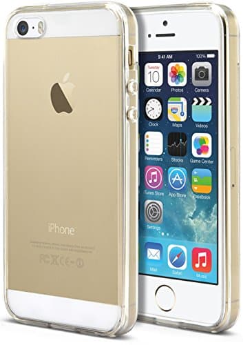 iPhone SE / 5S / 5 Case, ROOEL [Ultra Clear] Slim Soft Protective TPU Bumper Cushion Frame Hard Shock Resistant Transparent Acrylic PC Plastic Back for Apple iPhone 5S Phone Cover