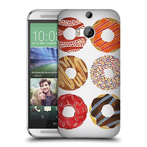 Official Cat Coquillette Donuts Sweets Hard Back Case for HTC One M8 / M8 Dual Sim
