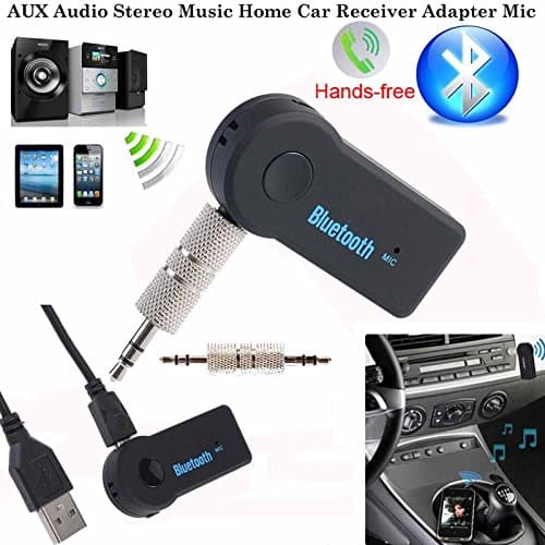 Bluetooth Receiver, Geelyda Mini Bluetooth 3.0 A2DP Hand-free Adapter for Home Audio Music Streaming Sound System &amp; Bluetooth Car Kits with 3.5 mm Stereo Output for Smartphones &amp; Tablets
