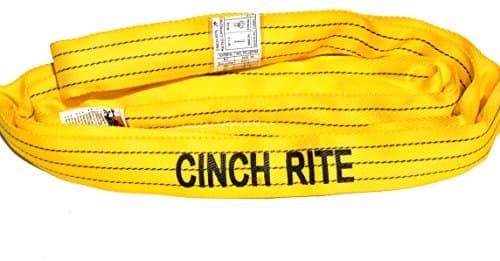 Round Sling 8Ft Yellow Polyester Endless Round Sling 8,400lb Vertical Load Limit (Roundsling)!