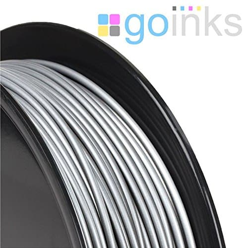 Go Inks 1kg Silver 1.75mm PLA 3D Printer Filament Spool