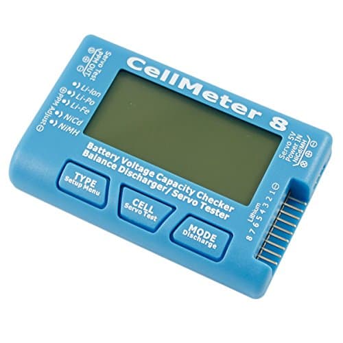 Targethobby Model CellMeter 8 1- 8S Battery Capacity Voltage Checker Meter For LiPo Battery