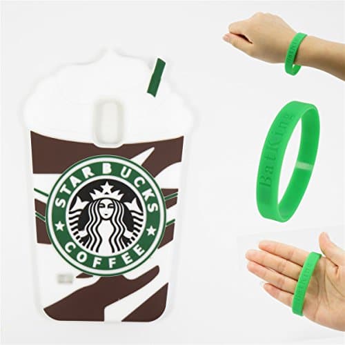 S5 Case,Galaxy S5 Case,Galaxy S5 Silicone Case,Bat King Cartoon Starbucks Chocolates Ice Cream Silicon Gel Rubber Case Cover Skin for Samsung Galaxy S5 i9600