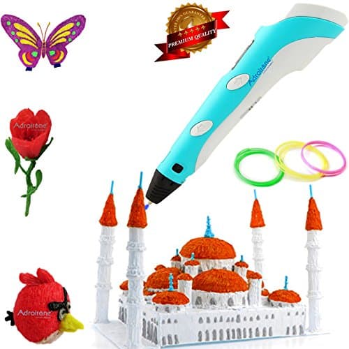 3D Printing Pen Doodle Printer Pen with LCD Screen for Doodling, Art &amp; Craft Making, 3D Modeling + FREE 3 Packs of ABS Filament Colors Total. Compatible with PLA/ABS
